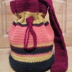SALE! Serenity and Luxe | Multicolor Crossbody Drawstring Mochila Bag